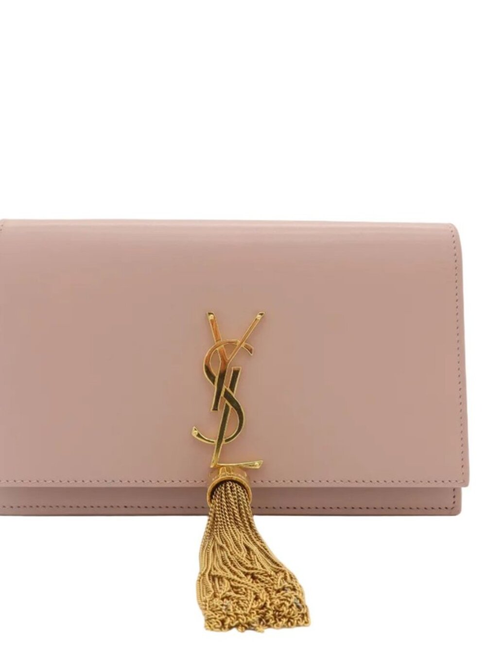 Saint Laurent Kate Tassel WOC – Pale Pink Leather (Pre-Owned)